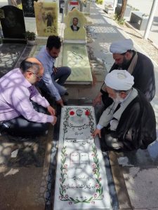 تجدید میثاق مدیر حوزه علمیه خواهران استان تهران با شهدای هفتم تیر